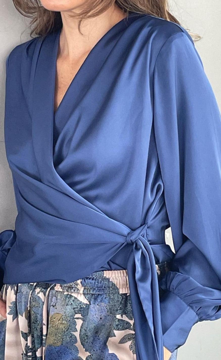 Karmamia Copenhagen Bluse Ines Midnight Blue