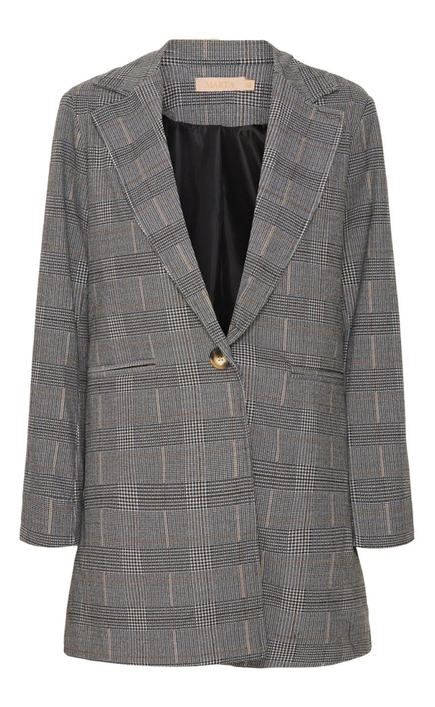 Marta Du Chateau Blazer 4926 Black Check