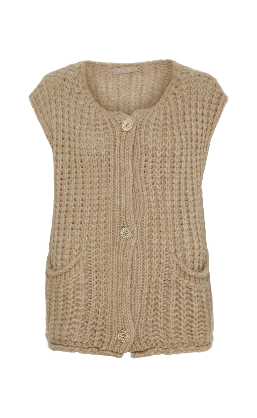 Marta Du Chateau Vest Ruby Beige