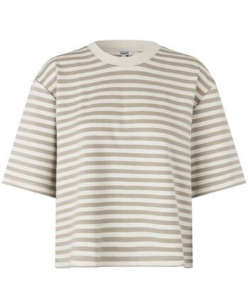Mbym  -shirt Emrys-  Island Fossil Sugar Stripe