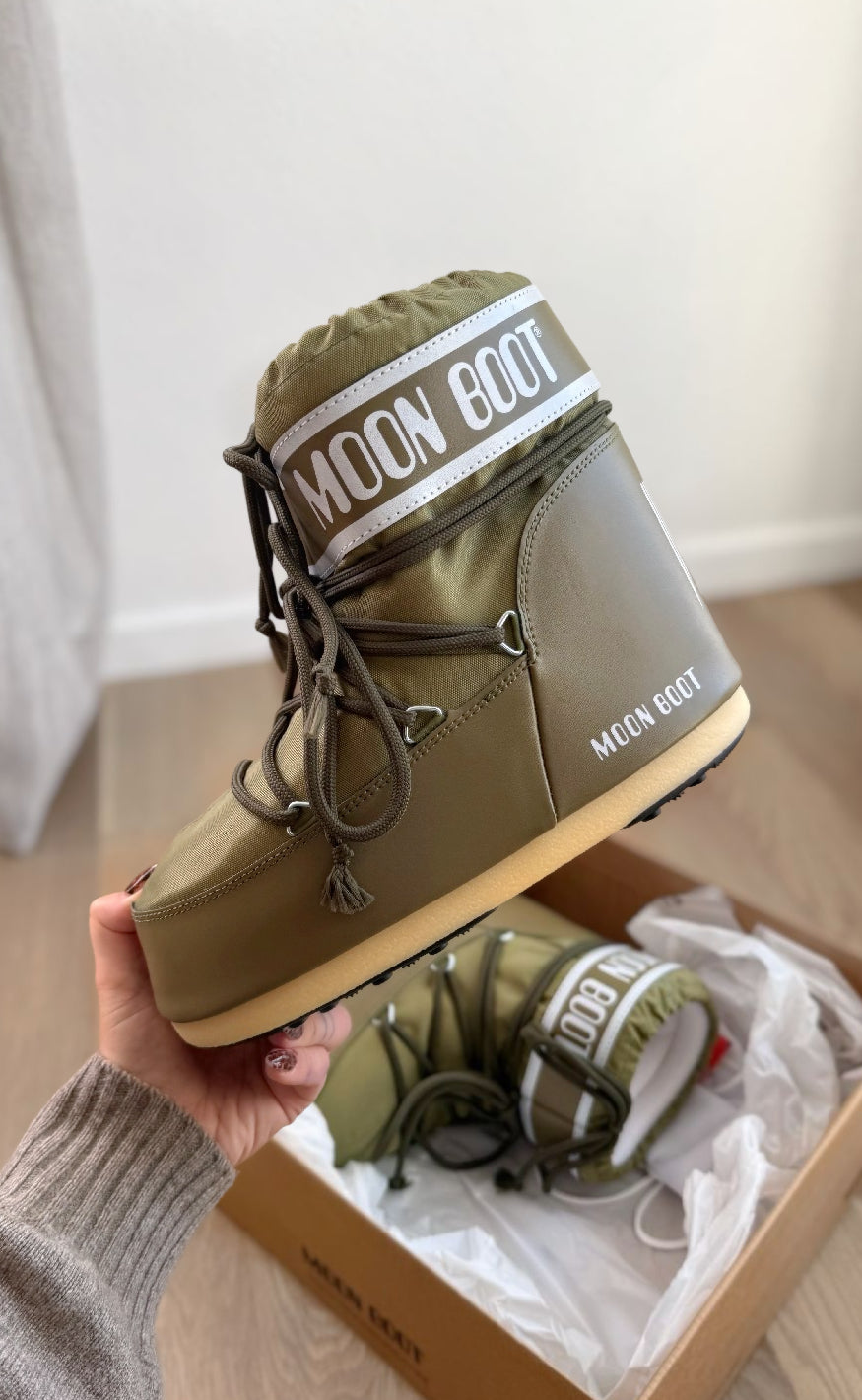 Moon Boot Støvler Icon Low Khaki