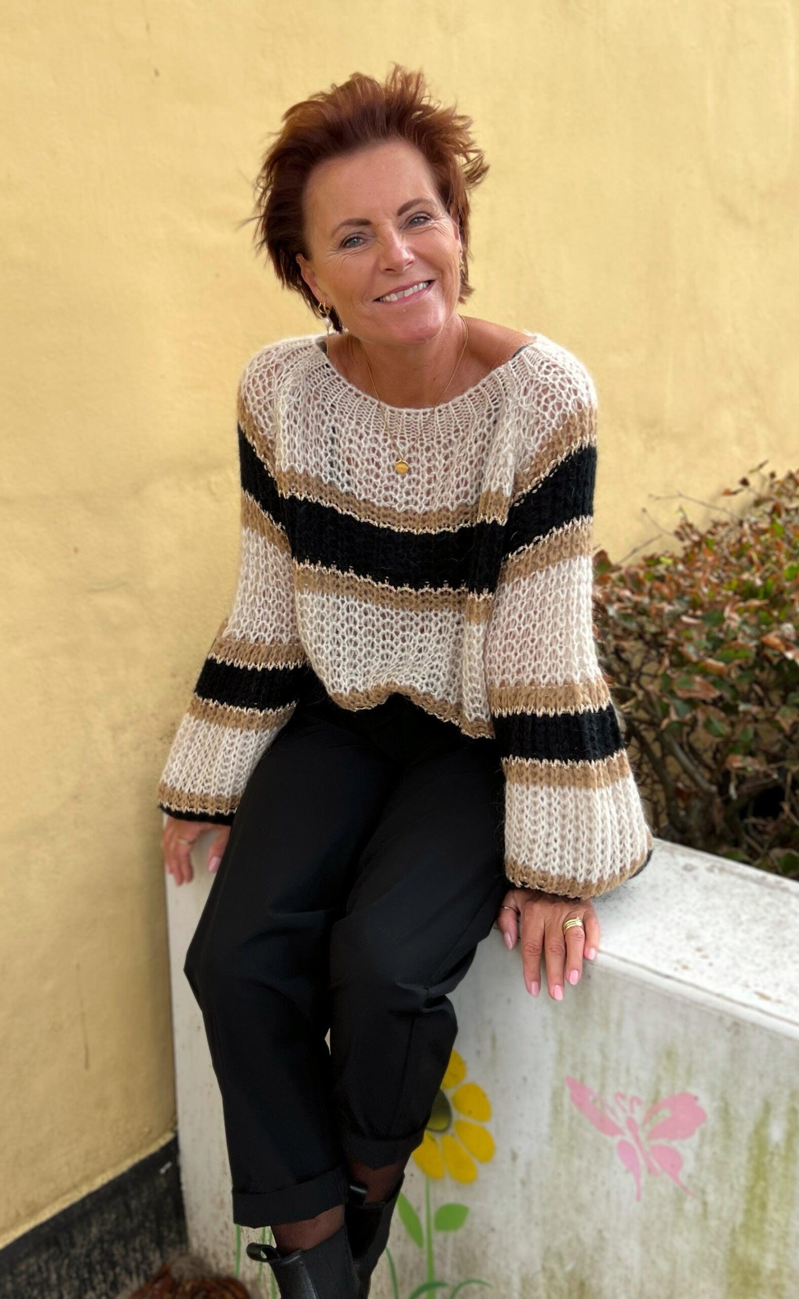 Noella Sweater Pacific Camel Mix