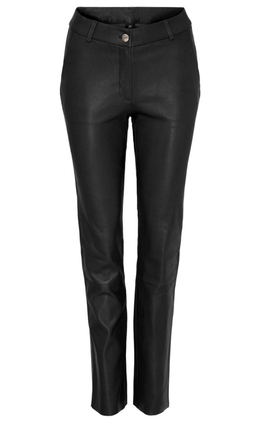 Notyz Bukser Stretch Pants Black    Light Gold Acc