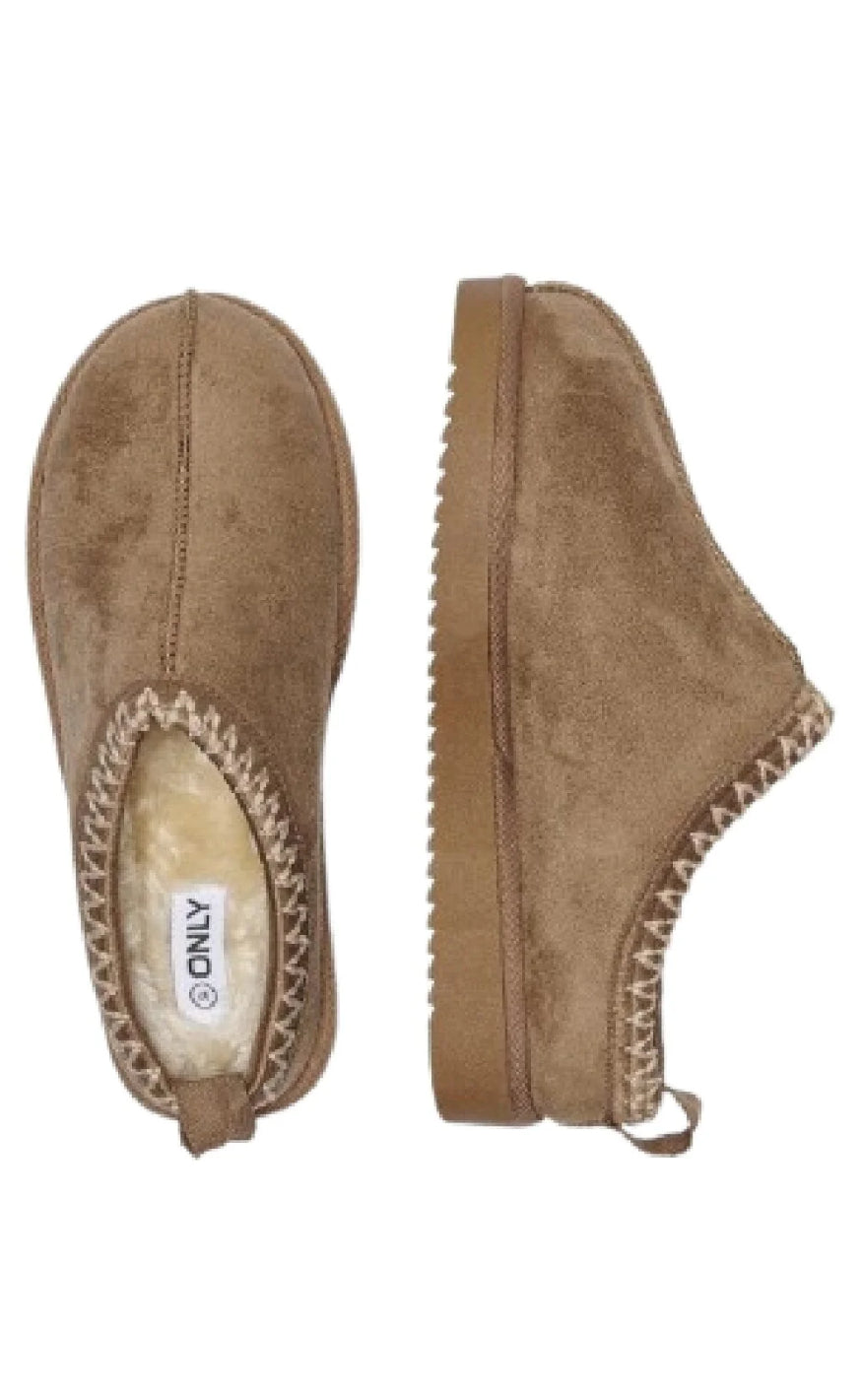 Only Hjemmesko Stella Teddy Cognac