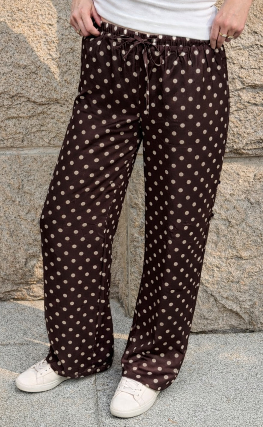 Say Ina Copenhagen Bukser Nellie Dark Brown    White Dots