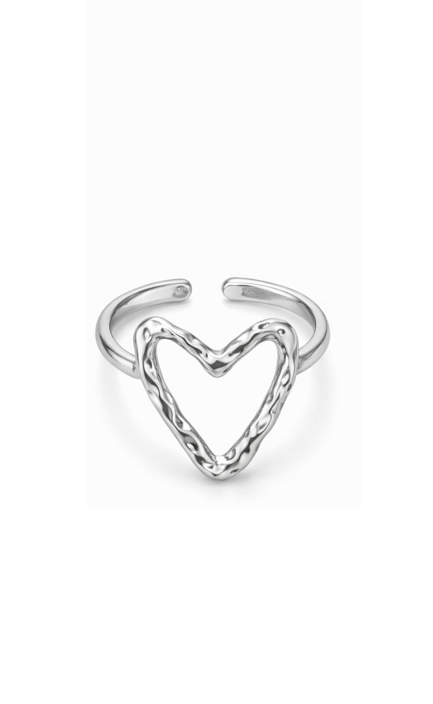 Smykkeli Copenhagen Ring Midnight Love Silver Colour