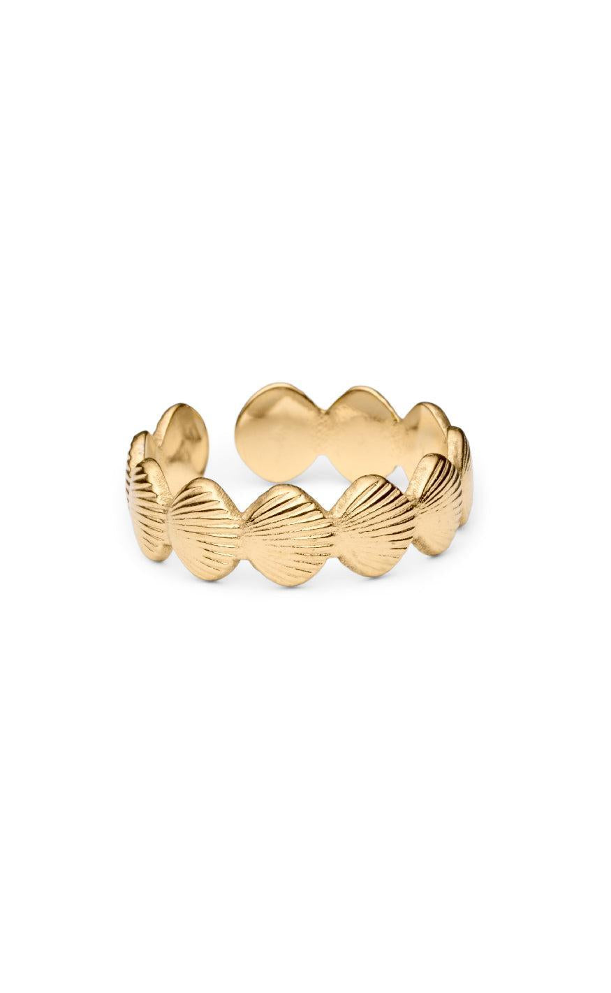 Smykkeli Copenhagen Ring Shell Golden