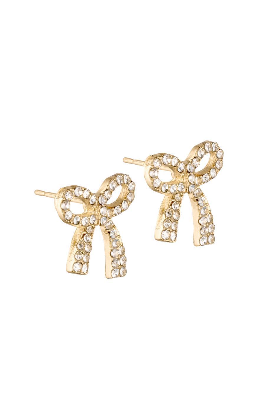 Smykkeli Copenhagen øreringe Nara Bow Gold Colour