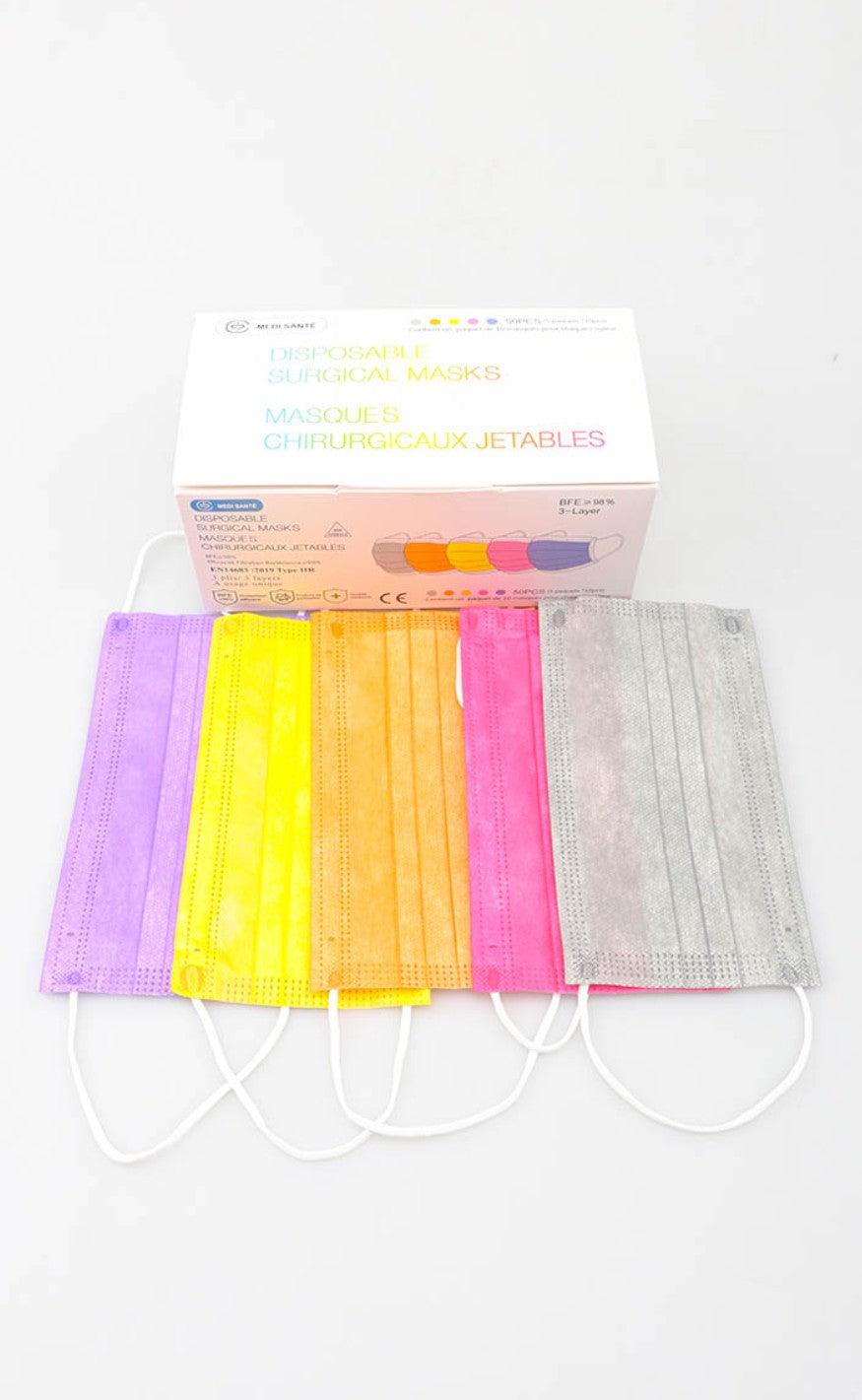 50 Stk  Mundbind Multi Colour