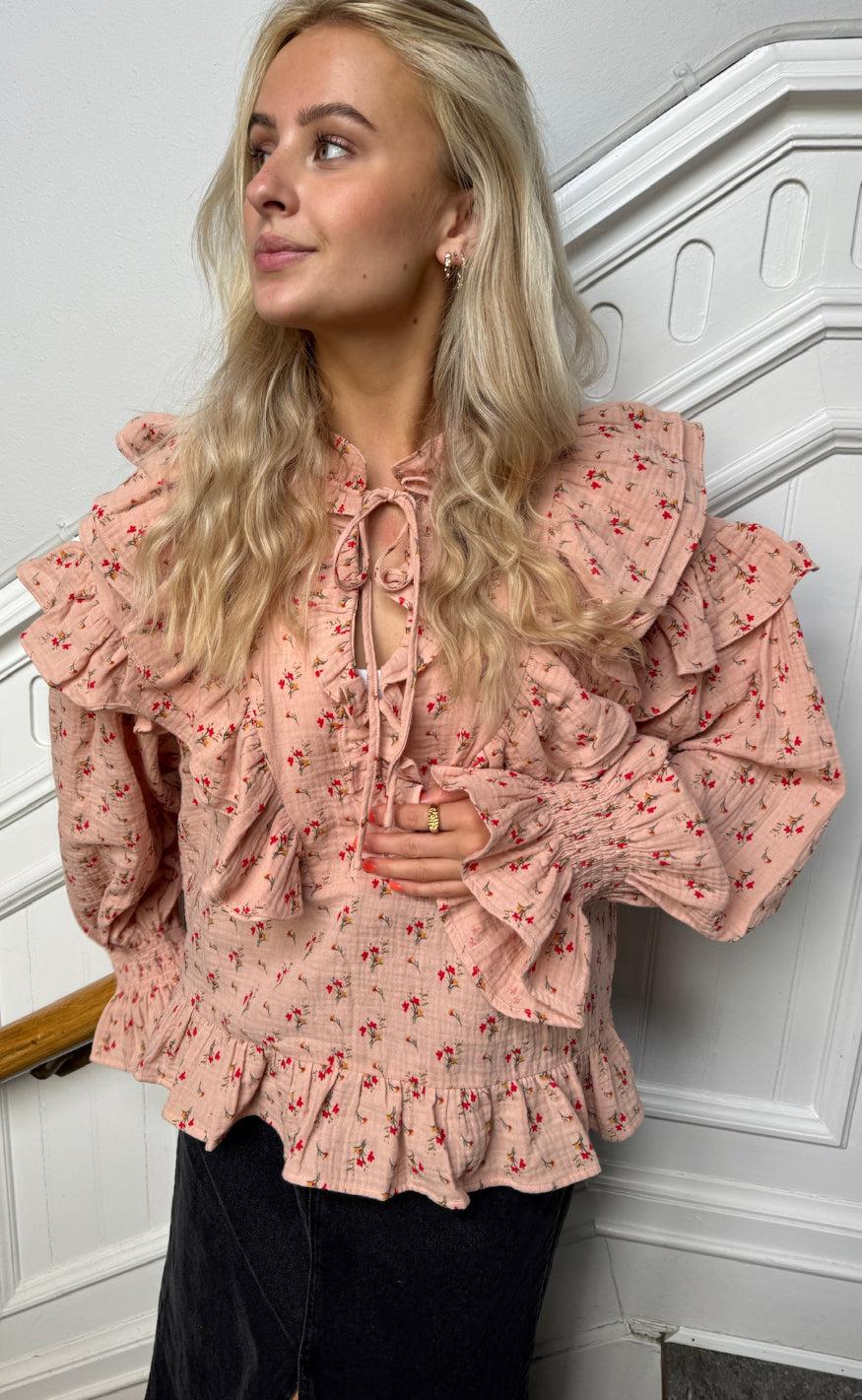 Stories From The Atelier Skjorte Flower Moment Rose