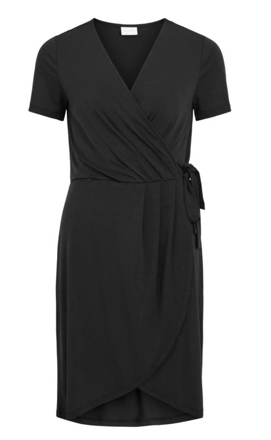 Vila Kjole Nayeli Knee Wrap Black