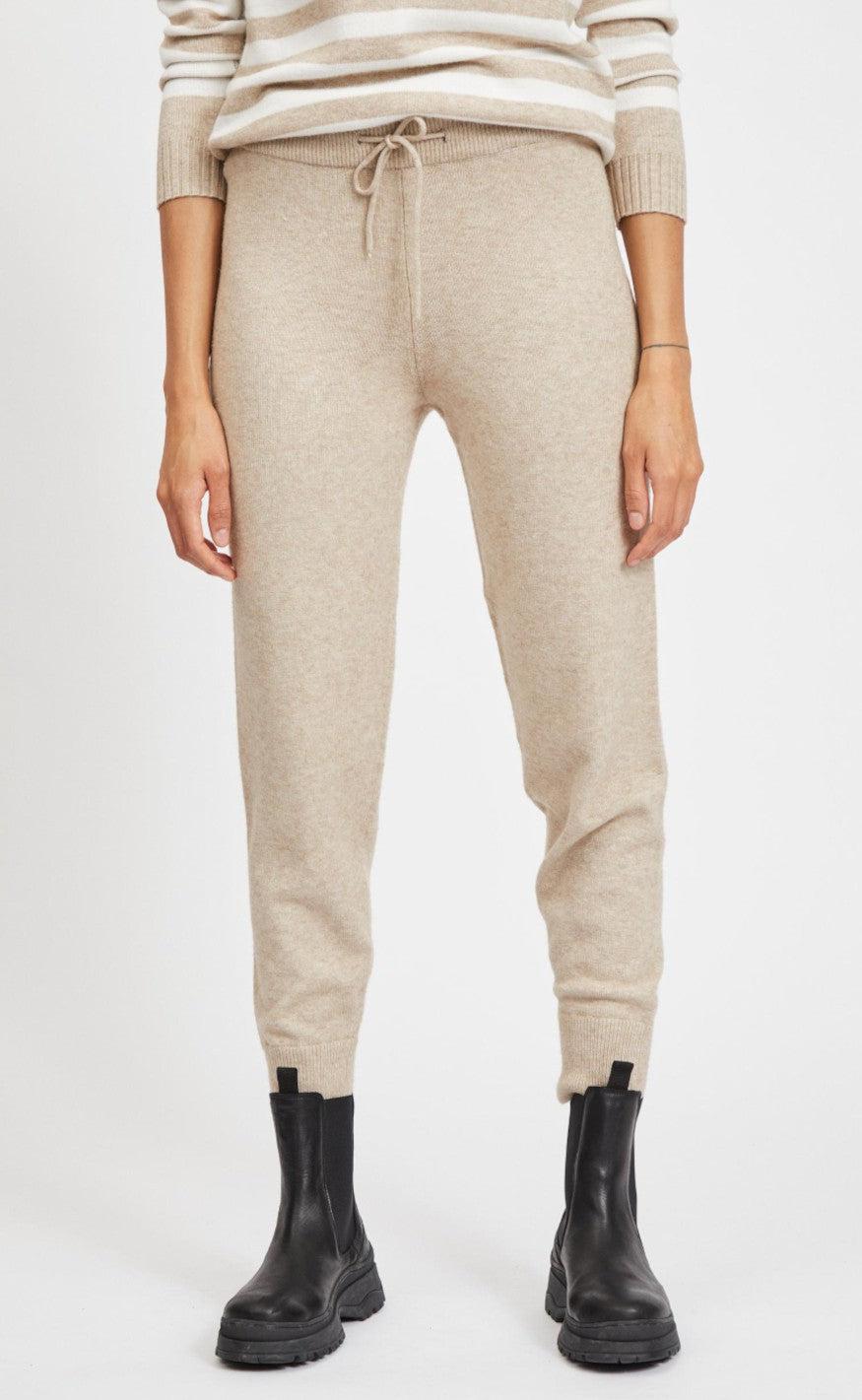 Vila  Ril Rib Rw Knit Natural Melange