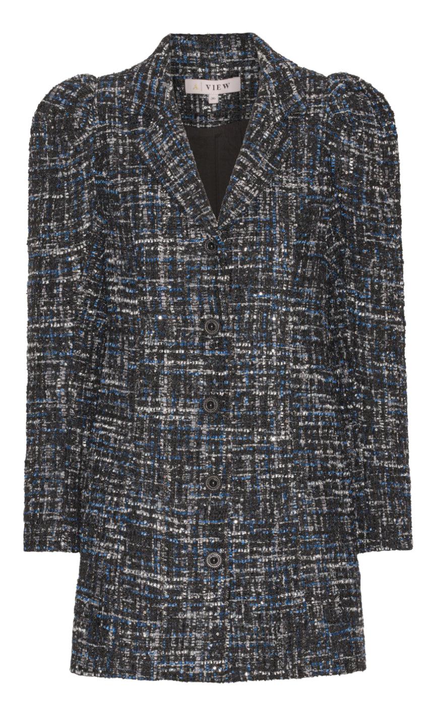 -view Blazer Carly Bouchle Black Blue