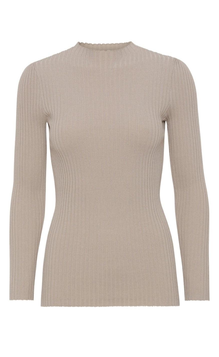 -view Bluse Mai Knit White Pepper