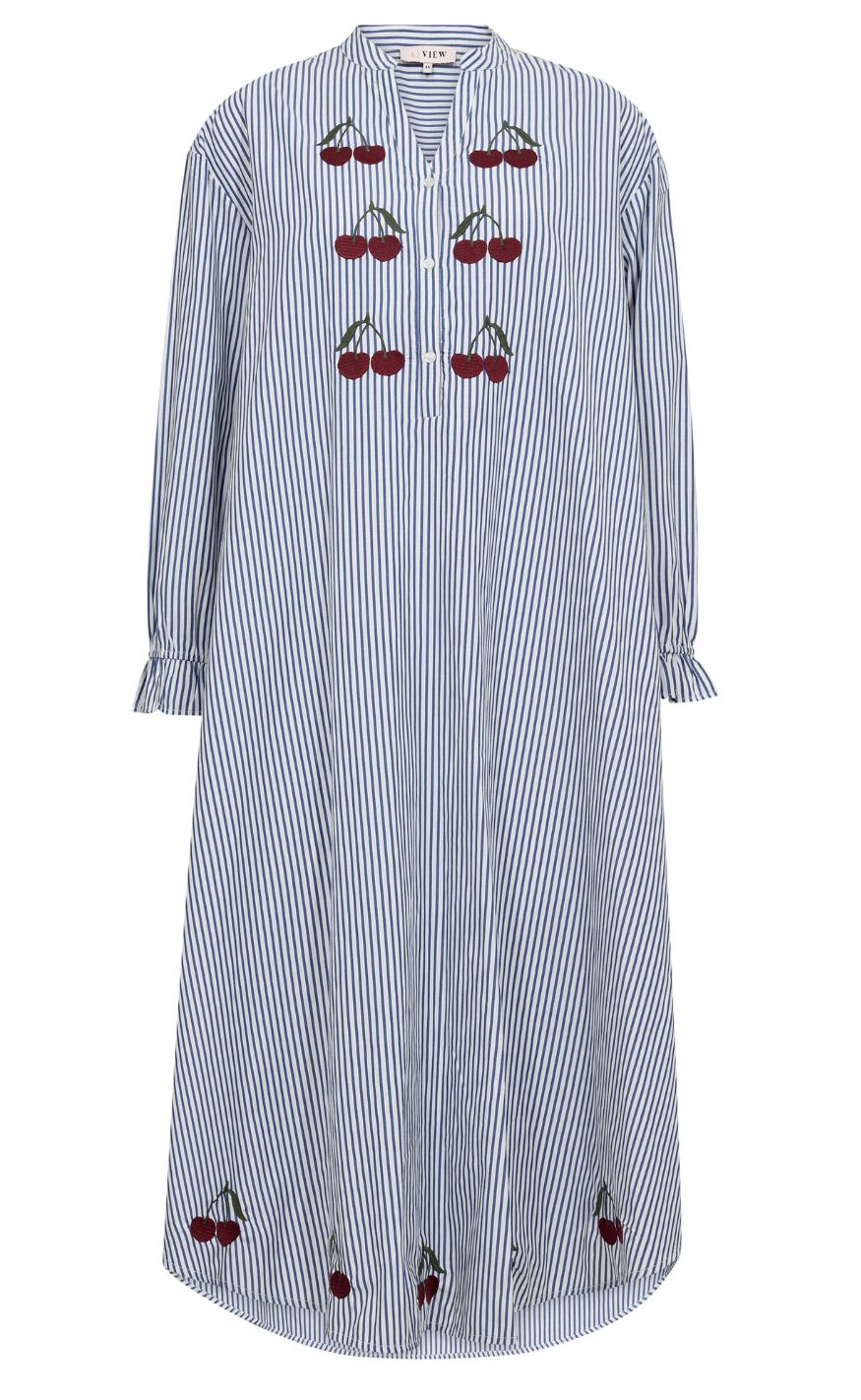 -view Kjole Alize Blue White Stribe