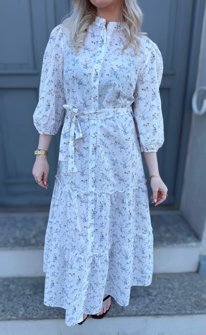 -view Kjole Kate -neck Lilac Yellow