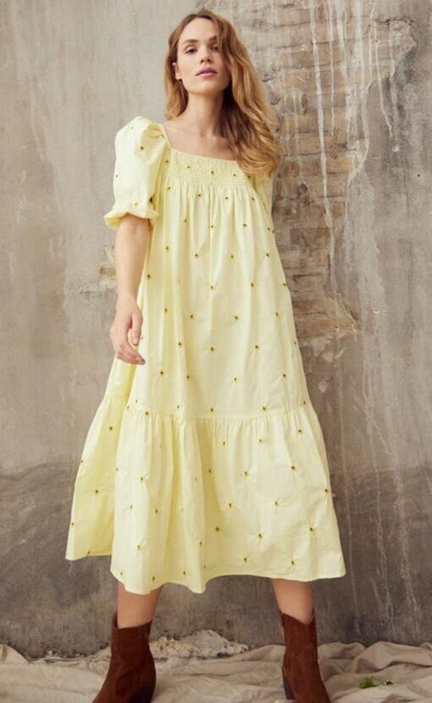 -view Kjole Ruth Yellow