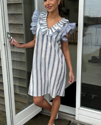 Aktiver Ikke  Continue Kjole Tilde Blue Stripe Mix  Aktiver Ikke