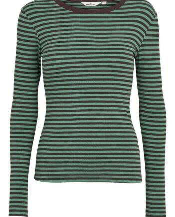Basic Apparel Bluse Ludmilla Frosty Spruce-chocolate Plum