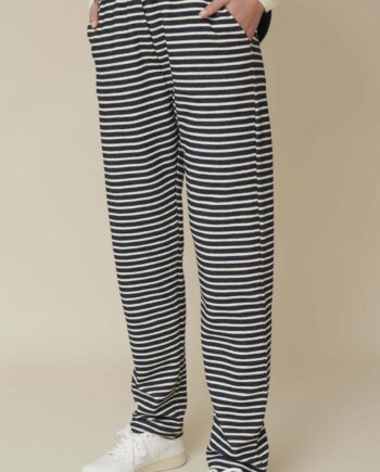 Basic Apparel Bukser Vendela Navy    Off White