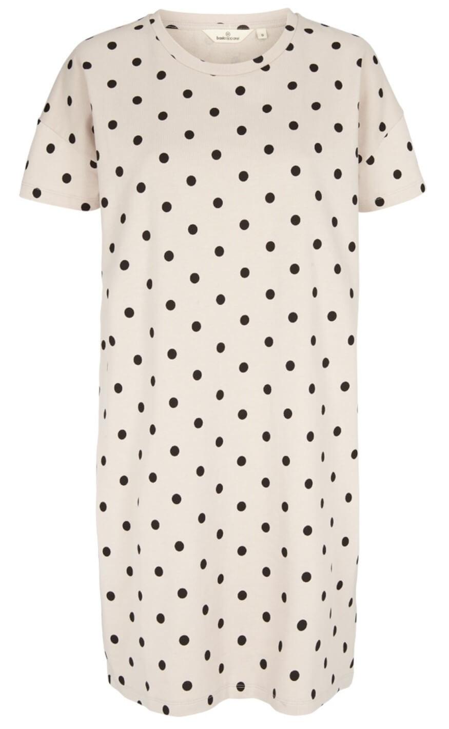 Basic Apparel Kjole Dotte Sand