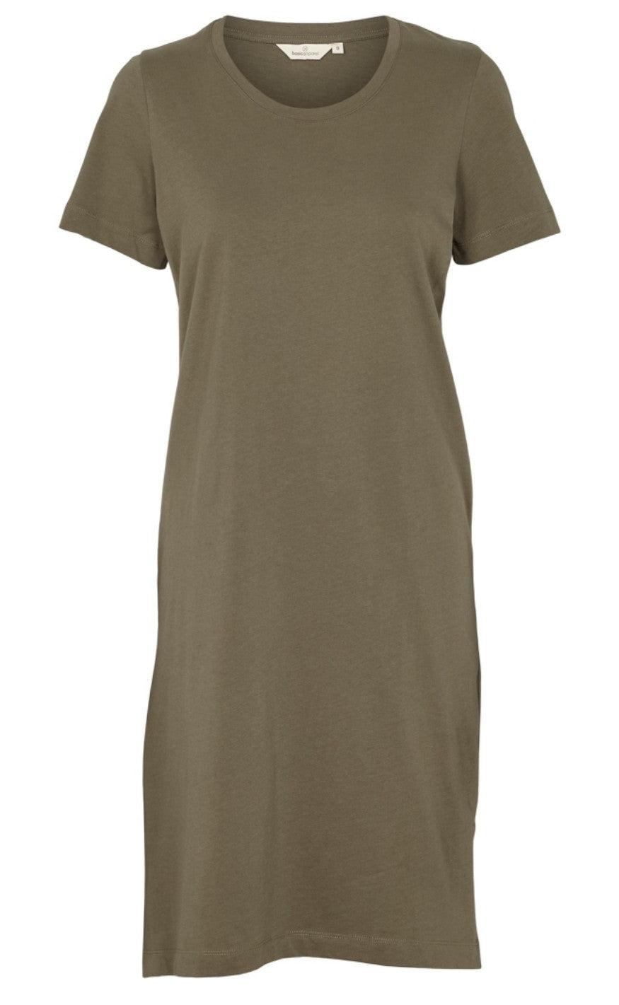 Basic Apparel Kjole Rebekka Short Army