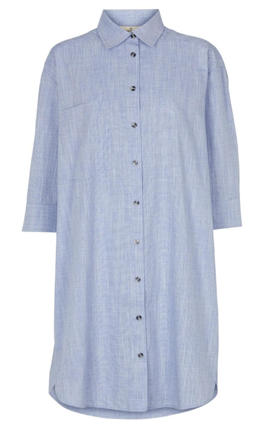 Basic Apparel Skjortekjole Nora Harriet Navy