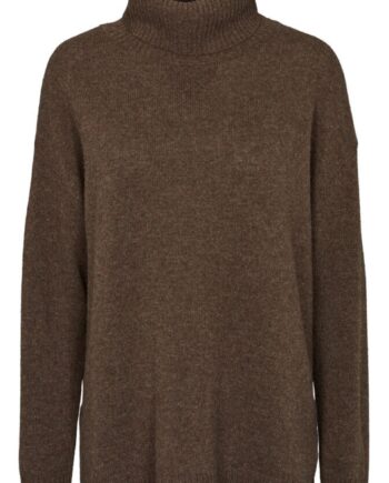 Basic Apparel Strik Line  -neck Brown Mel