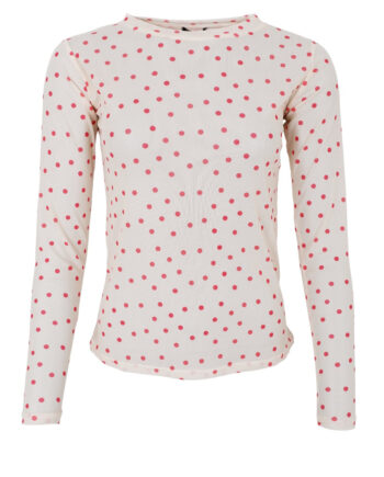Black Colour Bluse Annie Mesh Red Dot