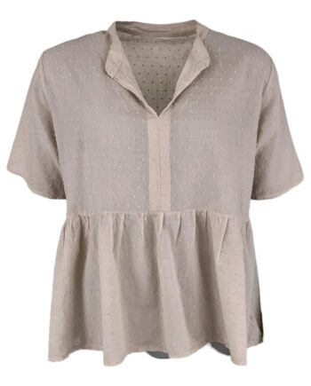 Black Colour Bluse Frigg Volume Beige