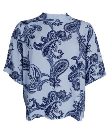 Black Colour Bluse Kayla Lt  Blue