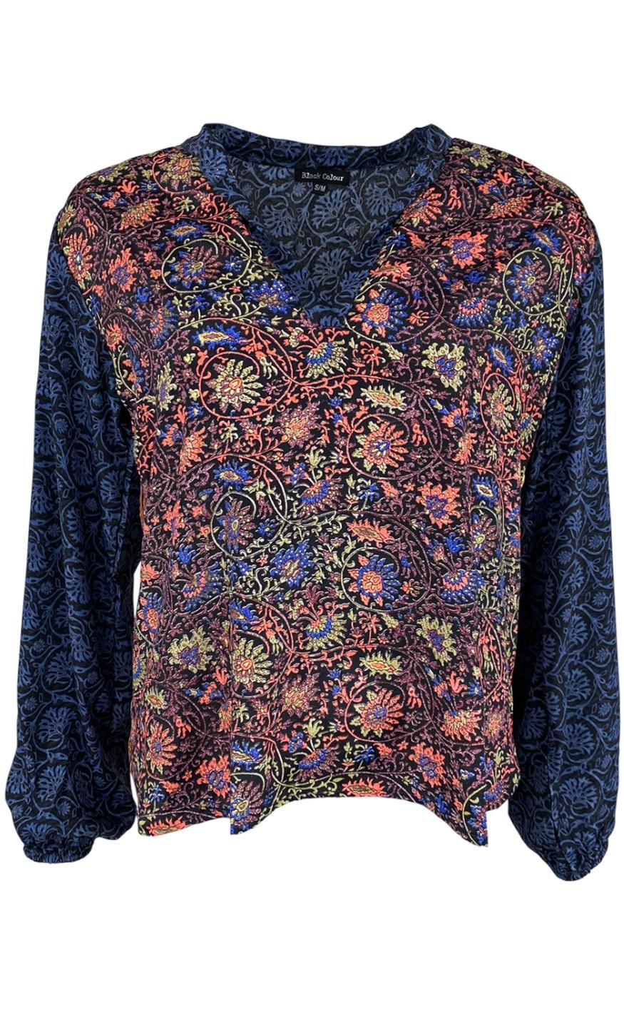 Black Colour Bluse Luna Kaftan Midnight Fairytale
