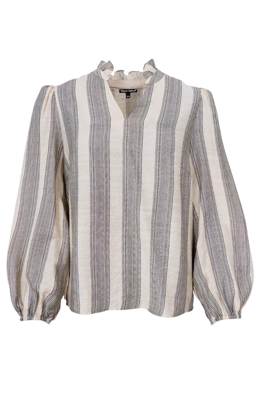 Black Colour Bluse Provence Natural