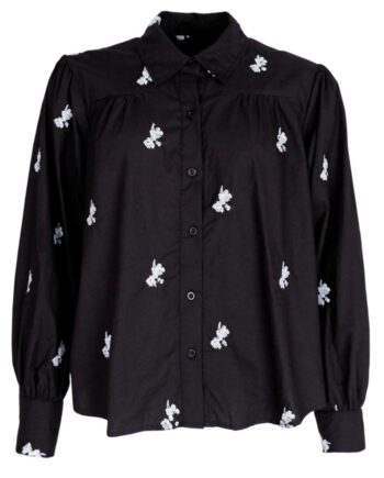 Black Colour Bluse Shia Boho Black