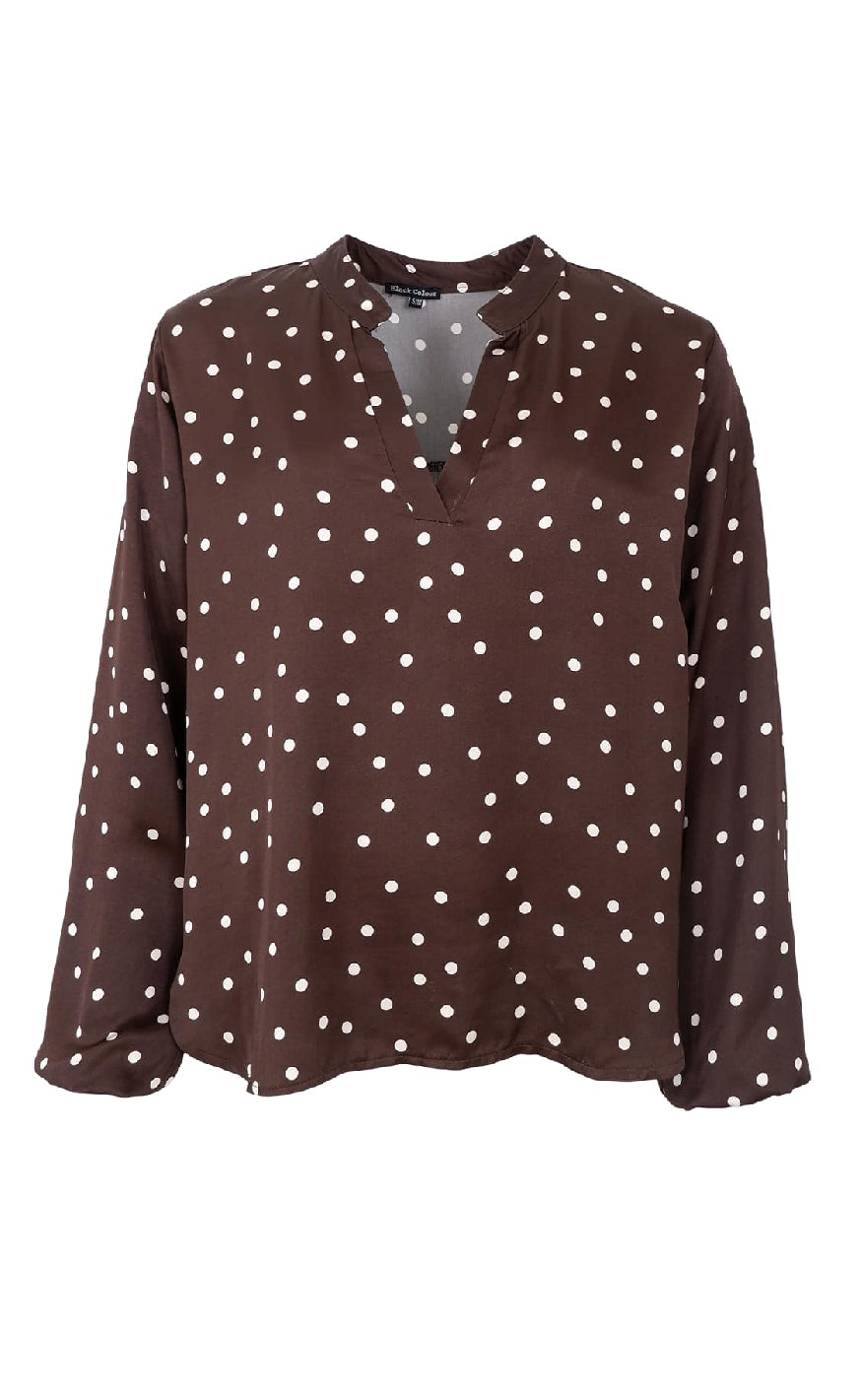 Black Colour Bluse Valery Coffee