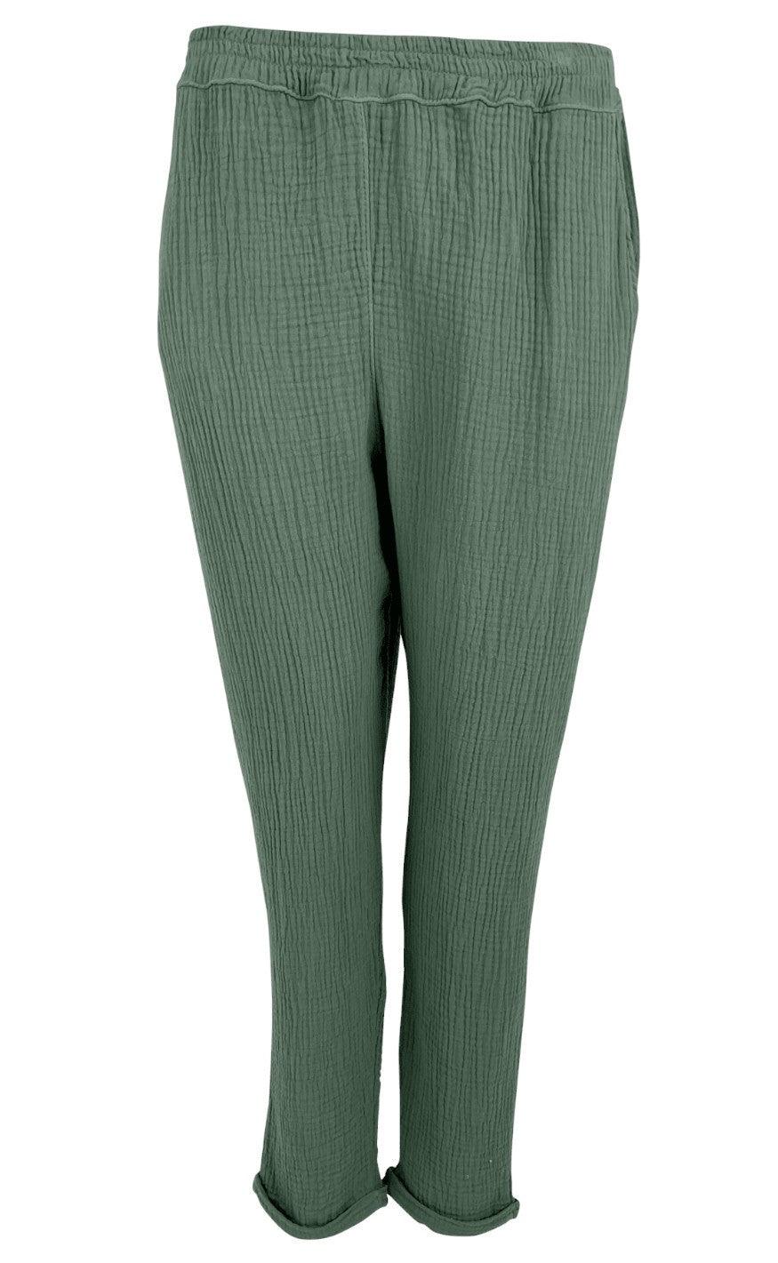 Black Colour Bukser Dune Lt Green