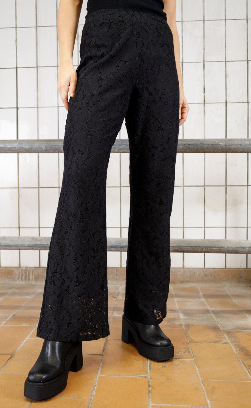 Black Colour Bukser Jones Black