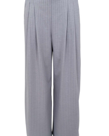 Black Colour Bukser Milano Wide Grey Stripe