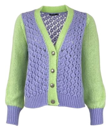 Black Colour Cardigan Lina Lavender