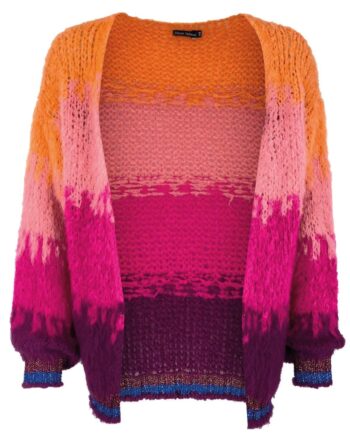 Black Colour Cardigan Nynne Multicolor