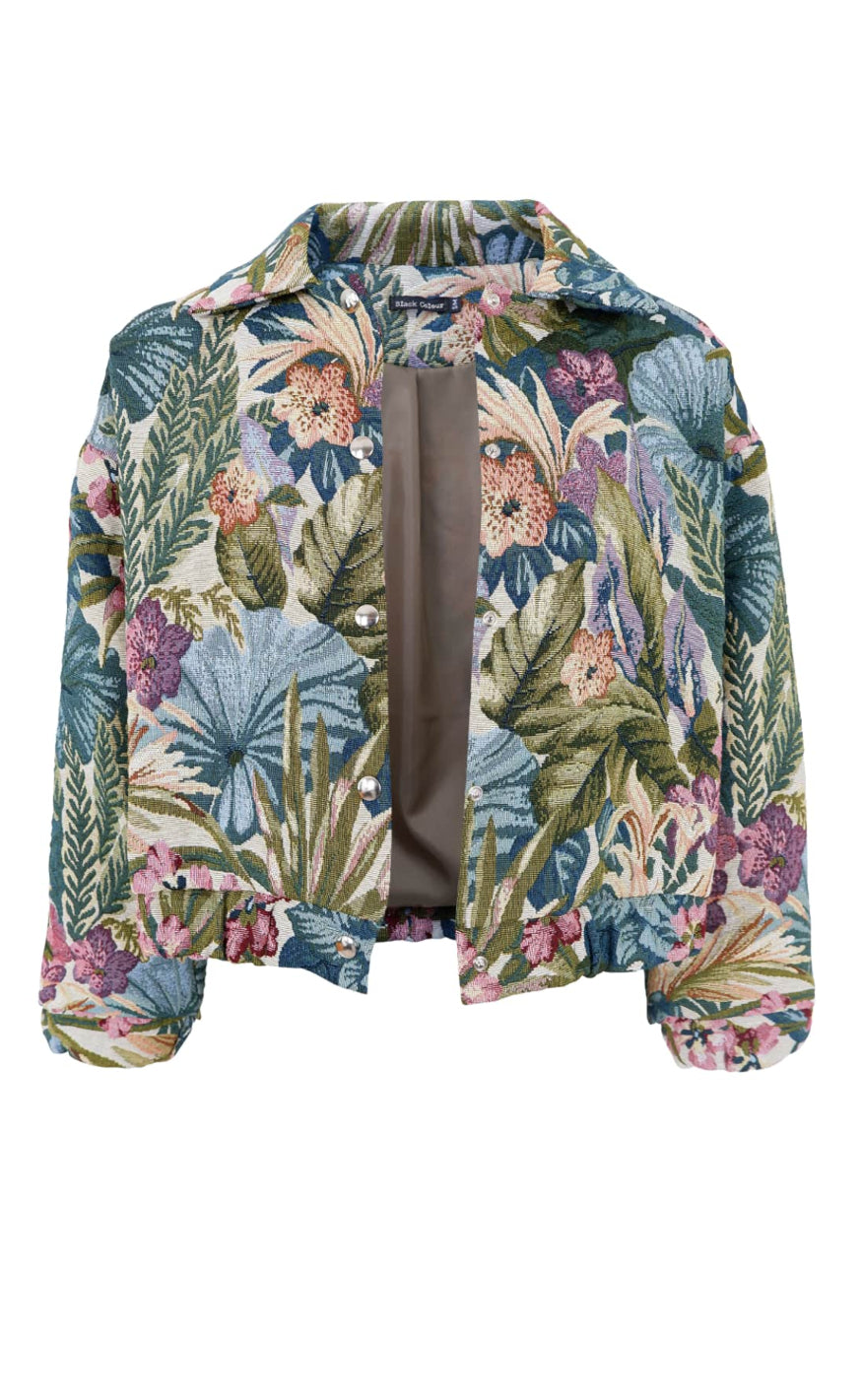 Black Colour Jakke Jungle Olive