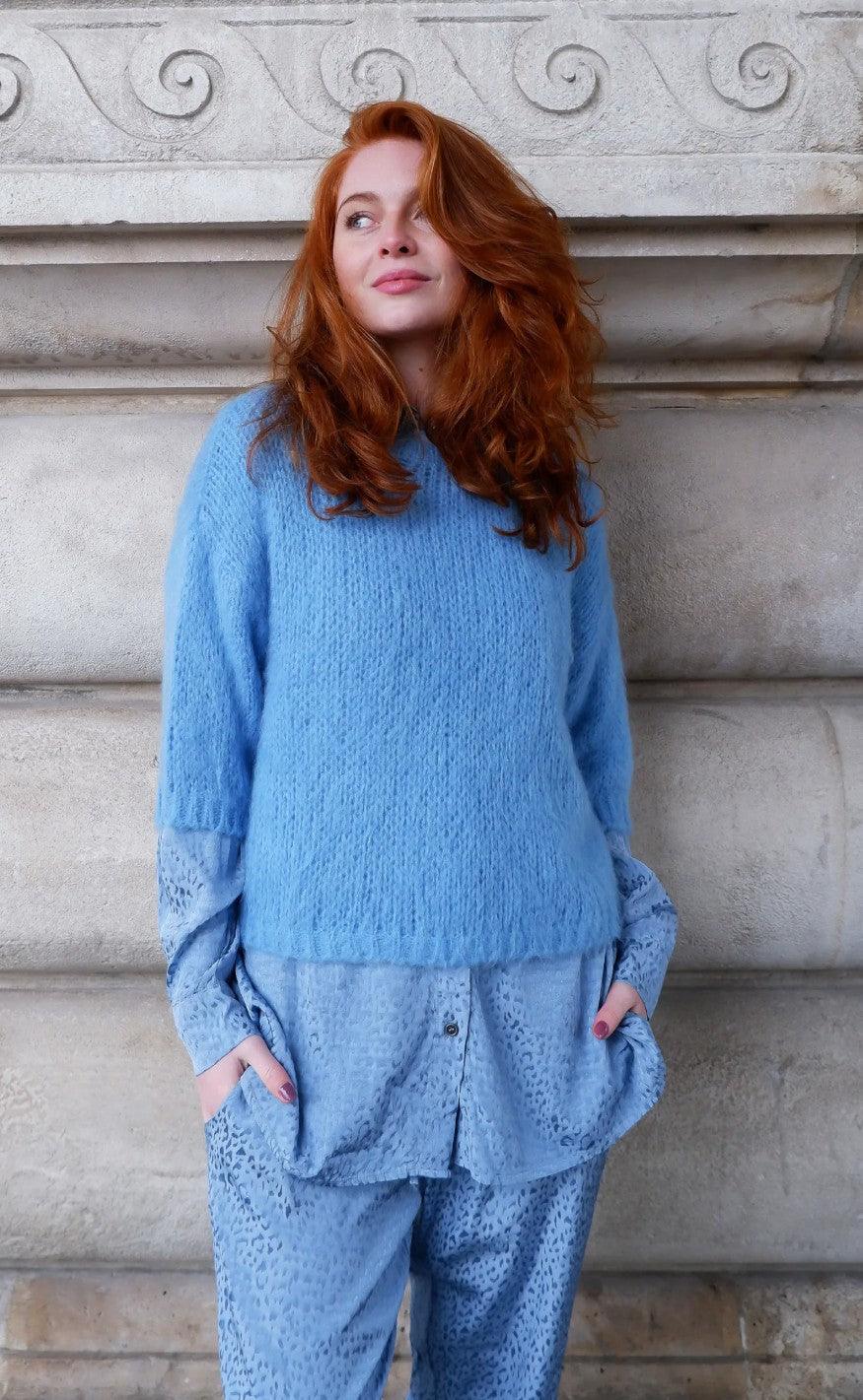 Black Colour Jumper Casey Sea Blue