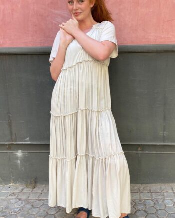 Black Colour Kjole Ada Maxi Boho Beige