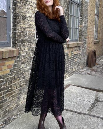 Black Colour Kjole Eloise Lace Black