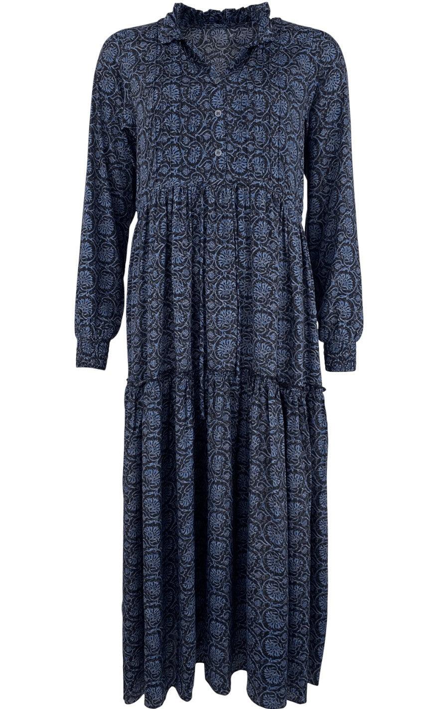 Black Colour Kjole Luna Rose Boho Midnight Bloom