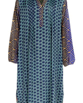 Black Colour Kjole Luna Tunic Blue Jewel Mix