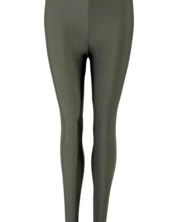 Black Colour Legging Gaya Glossy Army