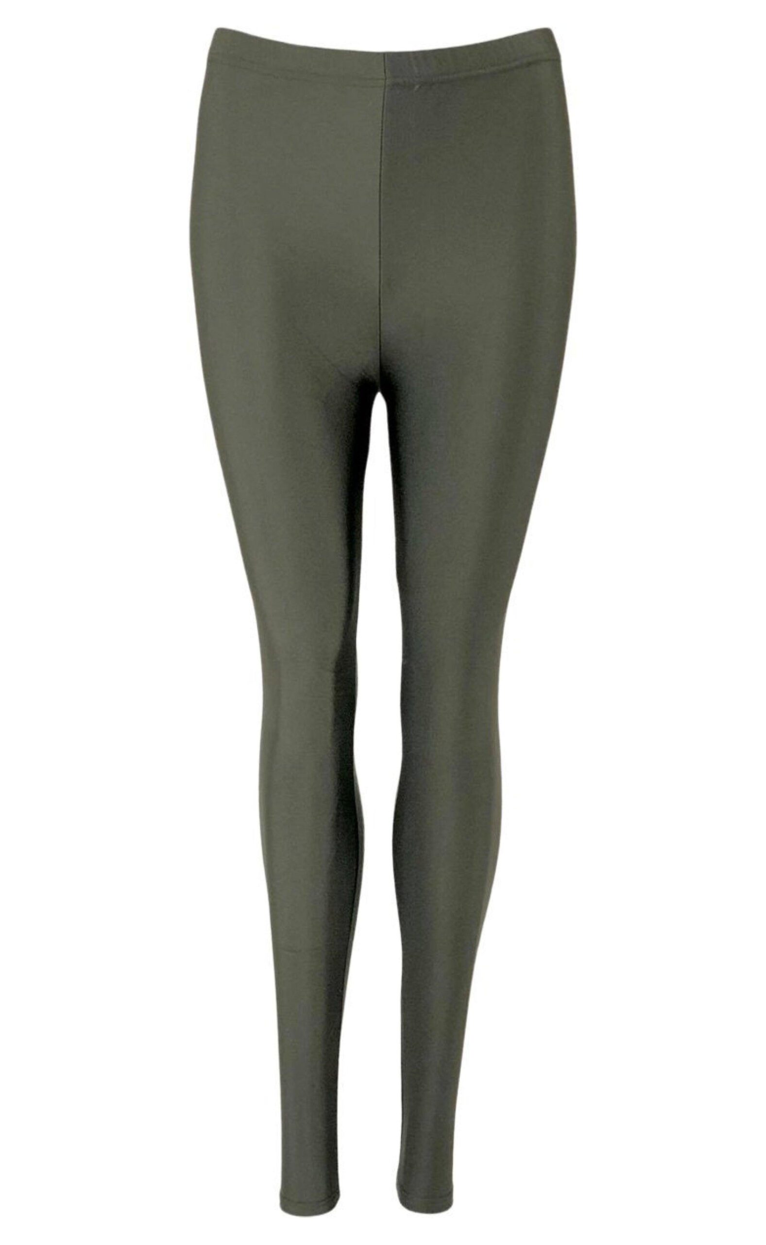 Black Colour Legging Gaya Glossy Army