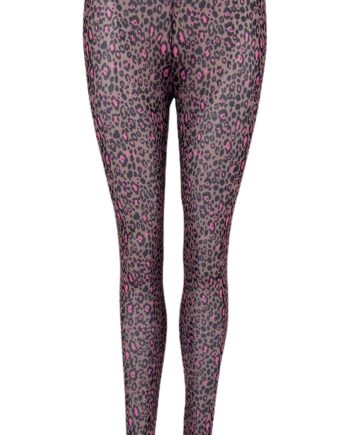 Black Colour Leggings Annie Mesh Coffee Leo