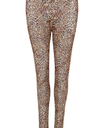 Black Colour Leggings Florence Mesh Spring Leo